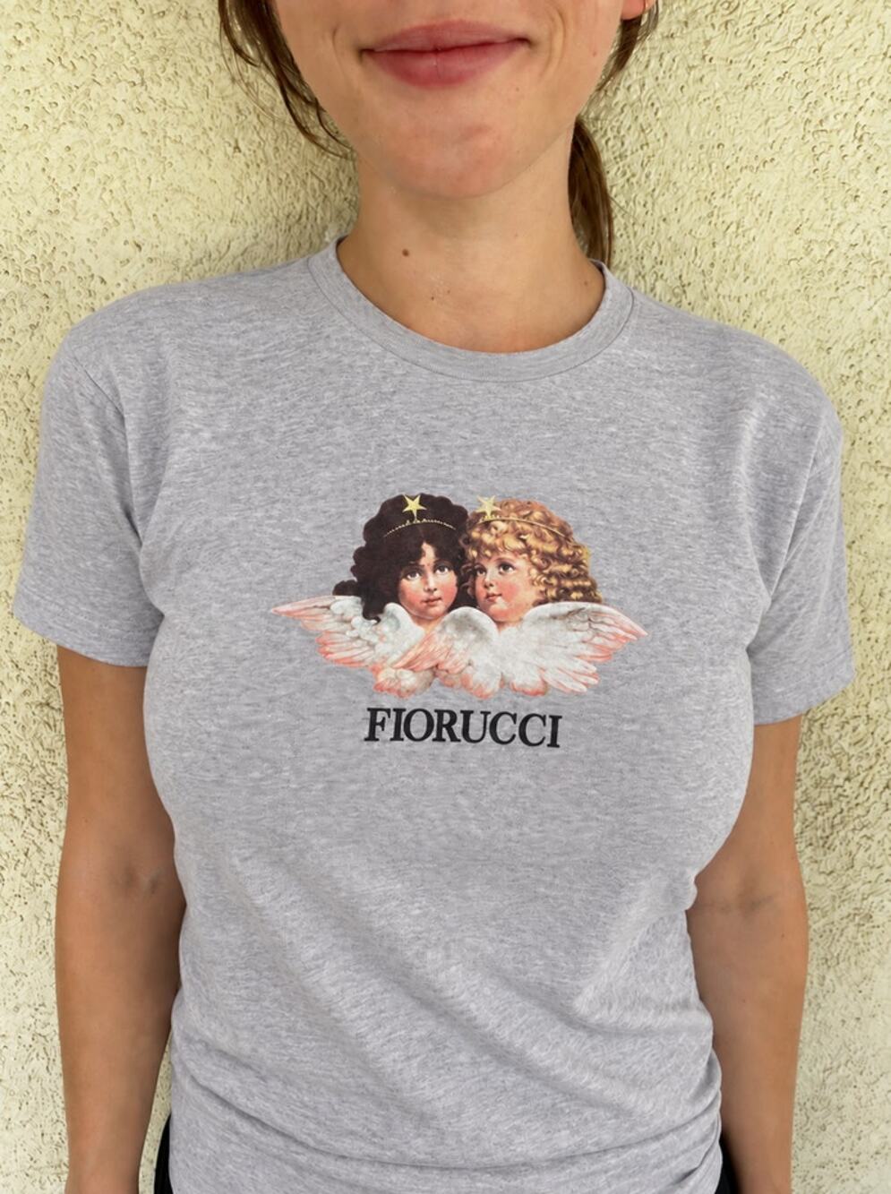 FIORUCCI Vintagee Angels Tee Size Large Y2K LA Melrose